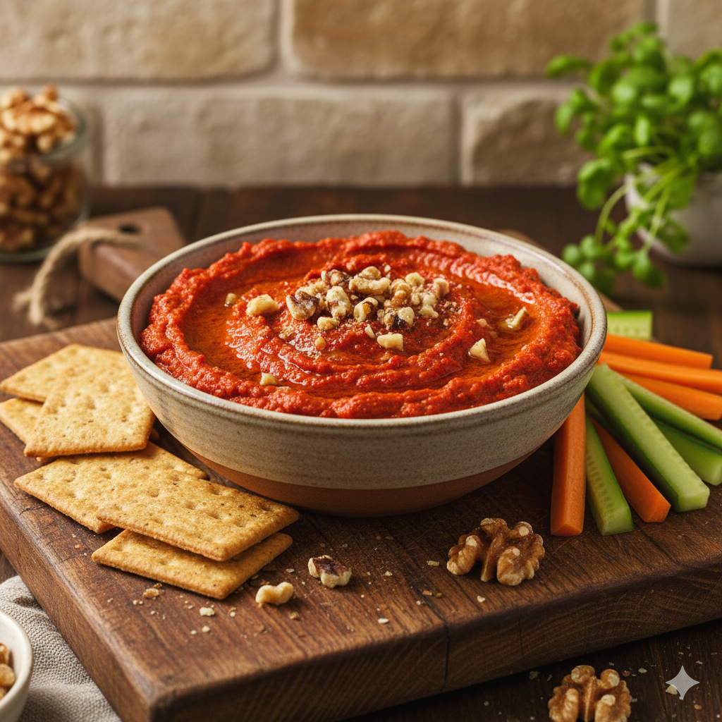 Roasted Red Pepper & Walnut Dip
